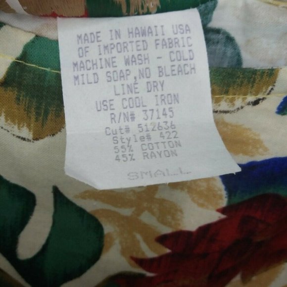 Hilo Hattie Hawaiian Red Ginger Faux Wrap Dress - Picture 12 of 12